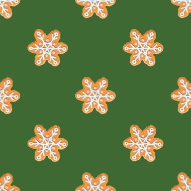 Zencefilli kurabiye seamless modeli.