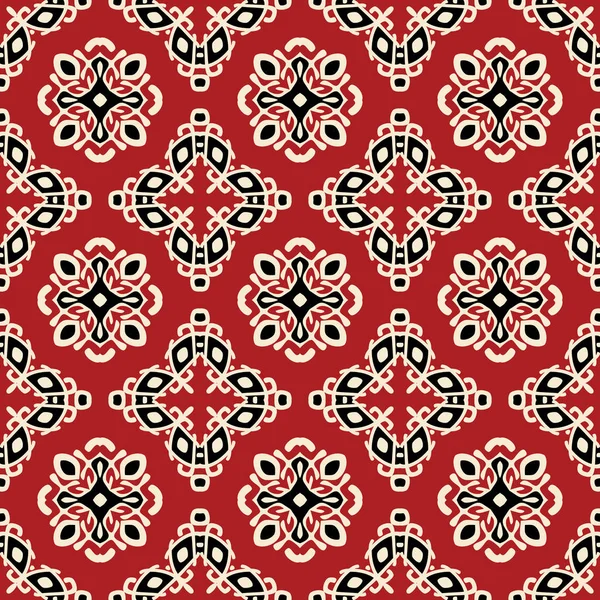 Kırmızı aşiret etnik seamless modeli