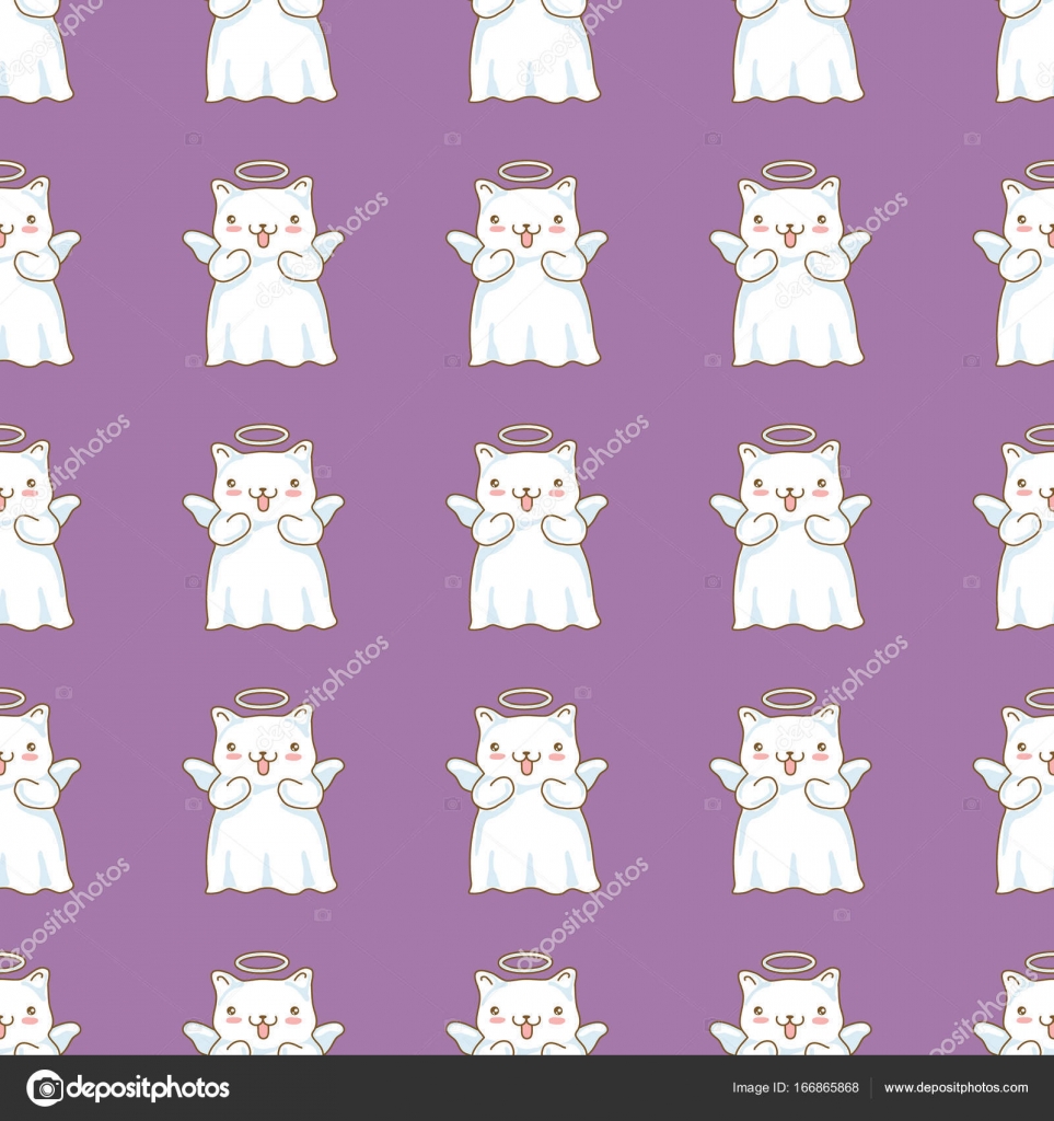 Impression De Fond Sans Couture Avec Les Chats De Dessin