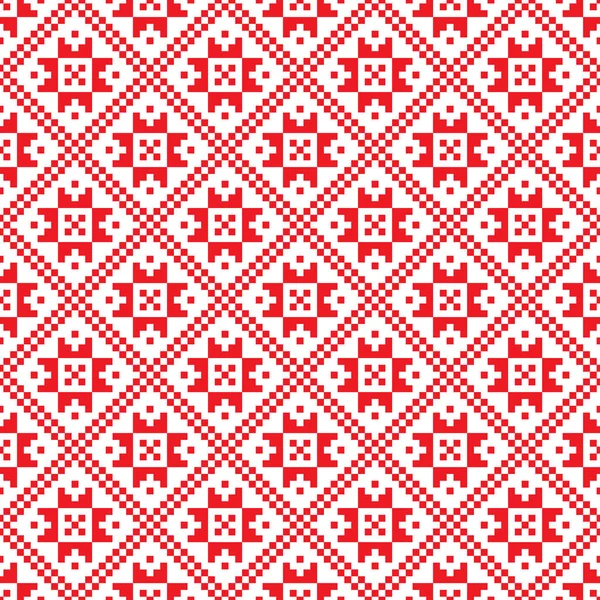 Traditional scandinavian pattern. Nordic ethnic seamless background — Stock Vector