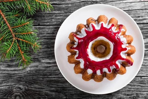 Deliciosos pasteles caseros de Navidad, primer plano, vista desde arriba —  Fotos de Stock