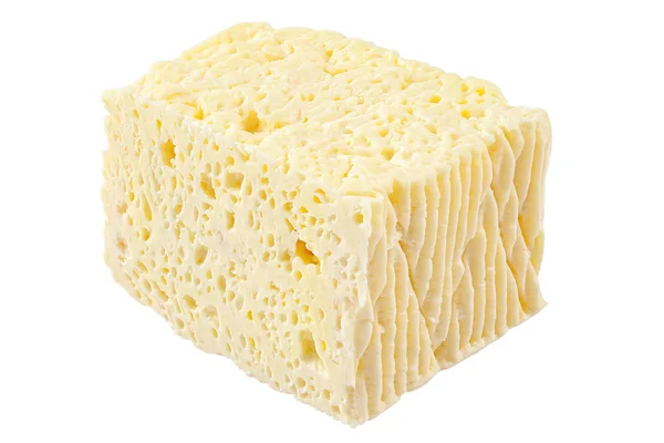 Соленый сыр Фета изолирован на белом — стоковое фото