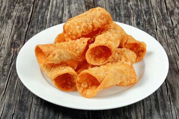 Homemade deep fried cannoli, close up — Stock Photo, Image