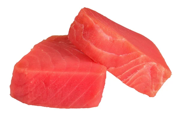 Органічні Свіжі сирі стейки для тунця — стокове фото