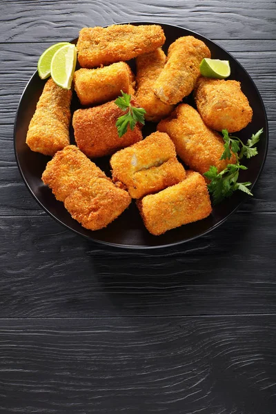White fish breaded with coconut and bread — Stock Photo, Image