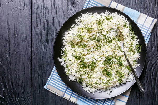 Polo Sheveed, Arroz de eneldo, guarnición persa —  Fotos de Stock