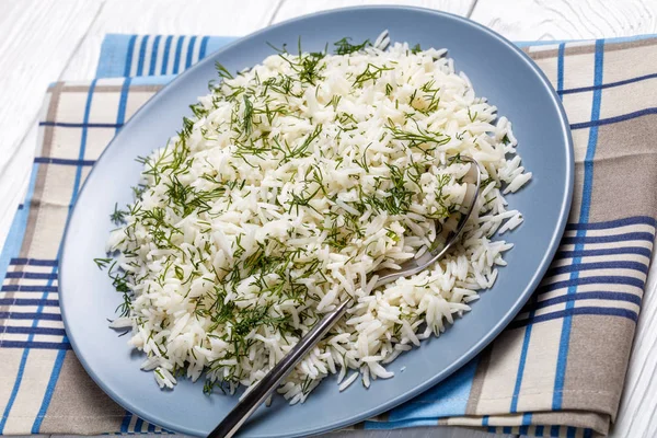 Classic fluffy Shivid Polow on a plate — Stock Photo, Image