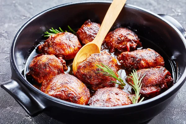 Tender and juicy Brown Sugar Chicken thighs — 스톡 사진