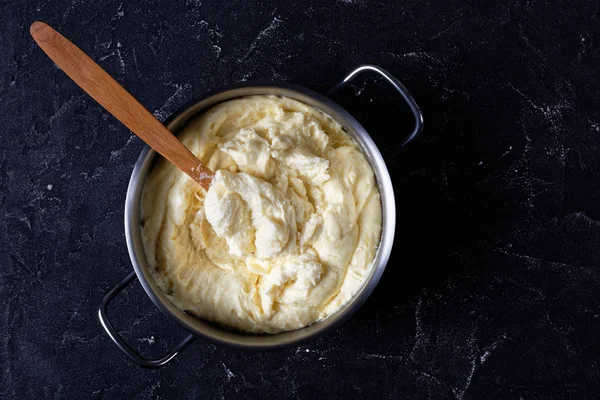 Aligot, purè di patate al formaggio, cucina francese — Foto Stock