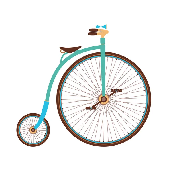 Color bicicleta vieja — Vector de stock