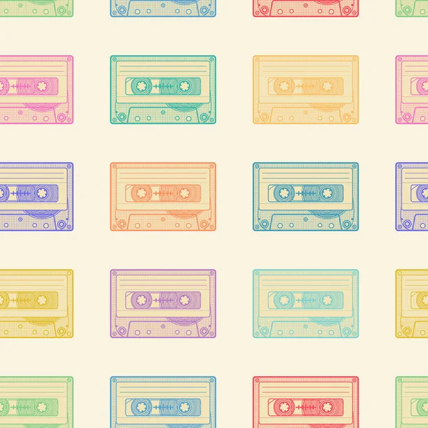 Kaset desen retro tarzı