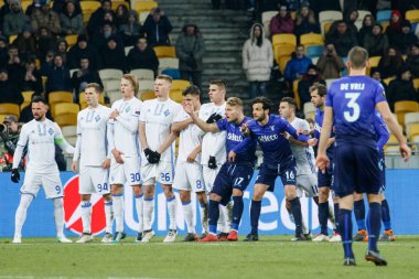 Kiev, Ukrayna - 15 Mart 2018: Ciro hareketsiz, Ss Lazio Fc Dinamo Kiev Ss Lazio Nsk Olimpiyskyi Stadyumu'nda karşı Uefa Avrupa Ligi yuvarlak oyun sırasında