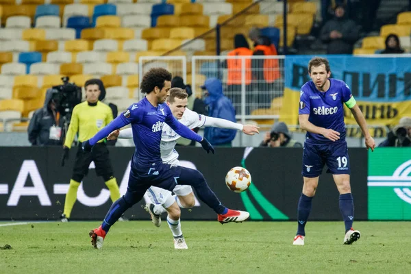 Kijów Ukraina Marca 2018 Felipe Anderson Lazio Podczas Uefa Europa — Zdjęcie stockowe