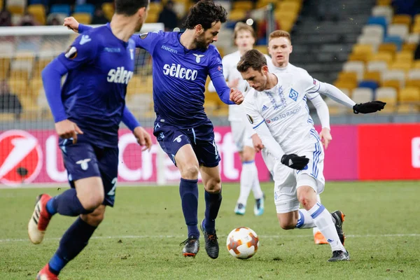 Kijów Ukraina Marca 2018 Marco Parolo Lazio Podczas Uefa Europa — Zdjęcie stockowe