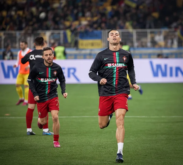 Κίεβο Ουκρανία Οκτωβρίου 2019 Cristiano Ronaldo Της Πορτογαλίας Κατά Διάρκεια — Φωτογραφία Αρχείου