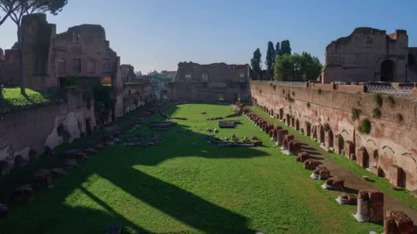 Domitian Stadion Aka Circus Agonalis Timelapse Auf Dem Pfälzischen Hügel — Stockvideo