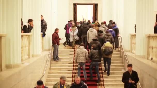 Kyiv Ukraine Dec 2013 Protesters Kyiv City Hall Protests Demonstrations — Stok video