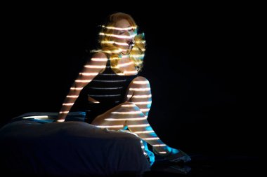 KYIV, UKRAINE - 22 Şubat 2020: Tina Karol Ukrayna 'nın 2020 Eurovision Şarkı Yarışması finalinde