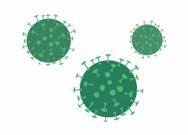 Коронавирус Вызывает Вспышку Вирусной Пневмонии Вирус Ухана Короны 2019 Года — стоковый вектор