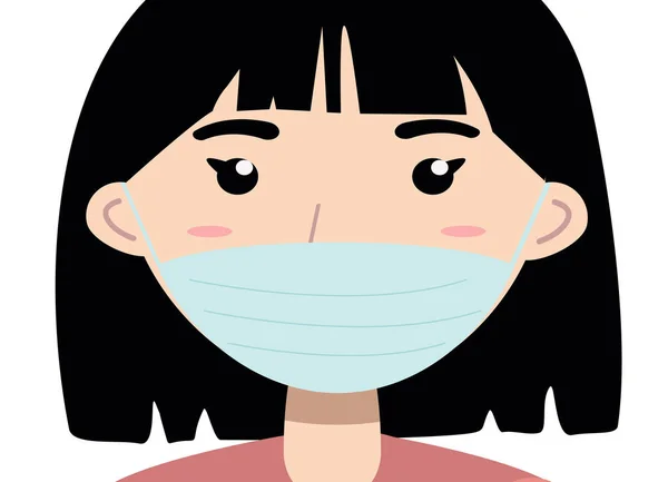 Närbild Asiatisk Kvinna Med Skyddande Medicinsk Ansiktsbehandling Stoppa Covid 2019 — Stockfoto