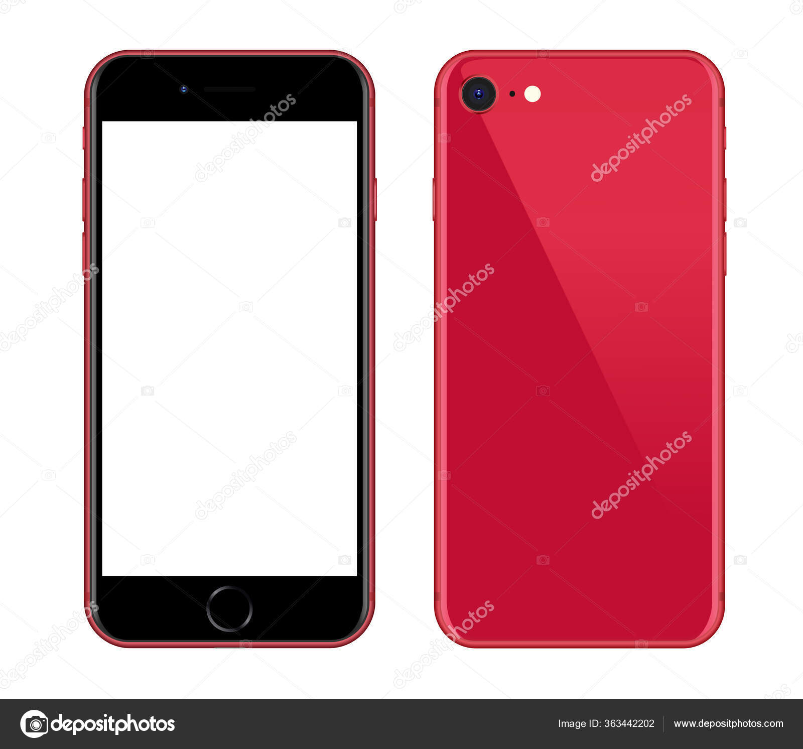 Anapa Russian Federation April New Red Iphone Front Back Stock Editorial Photo C Skvalval