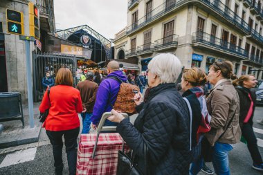 İspanya, Barselona 'daki La Boqueria Pazarı