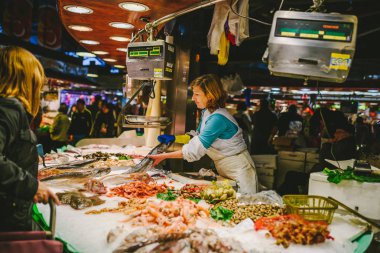 İspanya, Barselona 'daki La Boqueria Pazarı
