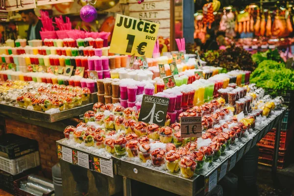 Mercato La Boqueria a Barcellona, Spagna — Foto Stock