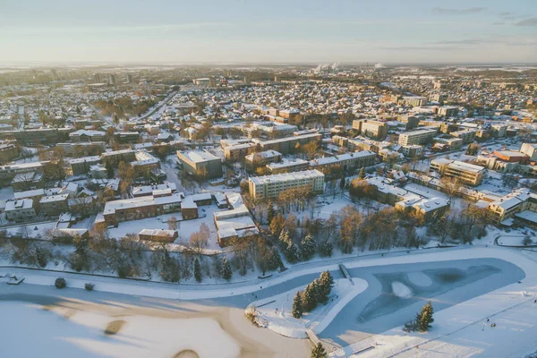 Hiver à Panevezys, Lituanie — Photo