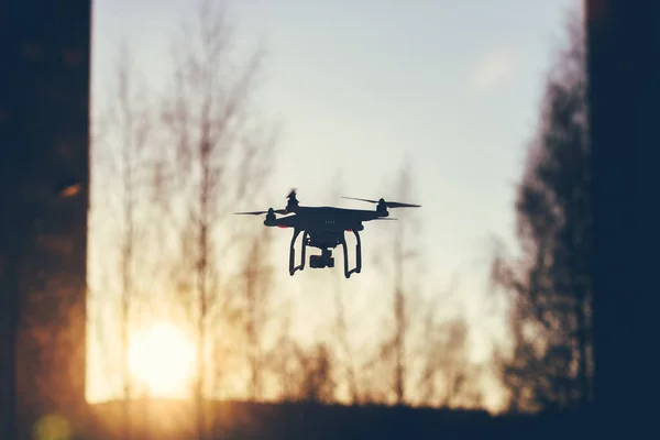 Drone flying in the air — Stock Photo, Image