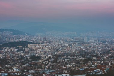 Barcelona 'nın panoramik görünümü