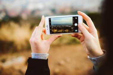 Barcelona panoramik fotoğraf çekimi