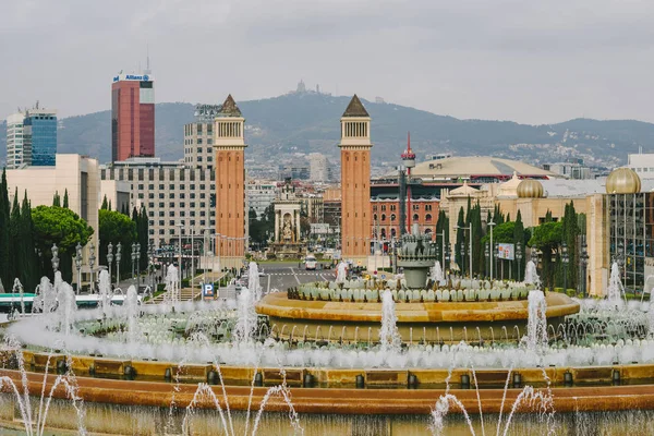 Placa De Ispania, Barcelona, Espanha — Fotografia de Stock