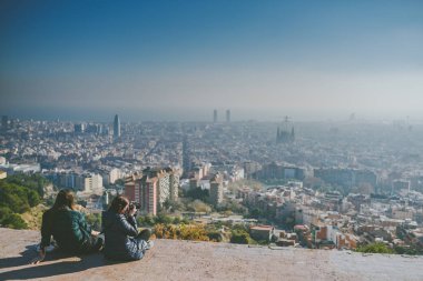 Sığınaklar del Carmel Panoraması, Barcelona viw
