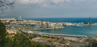 Barcelona hava cityscape