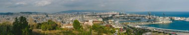 Barcelona hava cityscape
