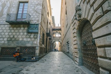 Barcelona eski şehrin, İspanya bulunan Meşhur Mekanlar