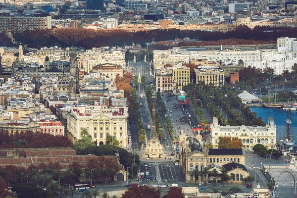 バルセロナの空中都市の景観 — ストック写真