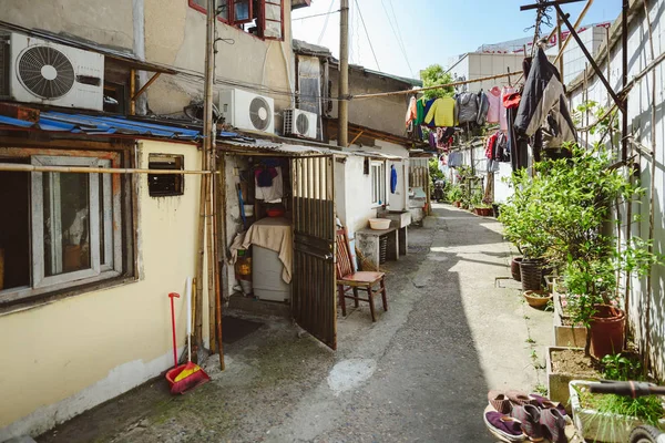 Straßenleben in Shanghai, China — Stockfoto