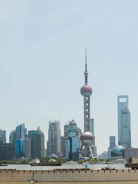 Pudong Нова область skyline, Шанхай, Китай — стокове фото