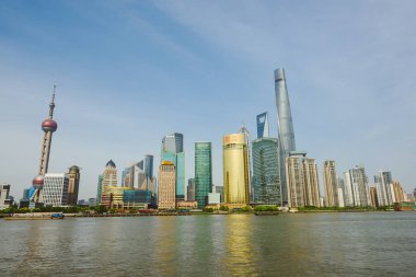 Pudong Yeni alan manzarası, Shanghai, Çin