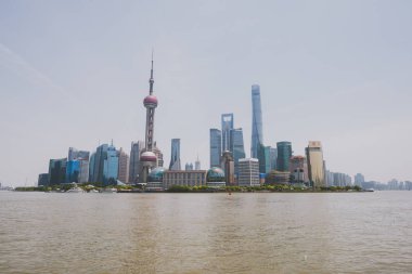Pudong Yeni alan manzarası, Shanghai, Çin