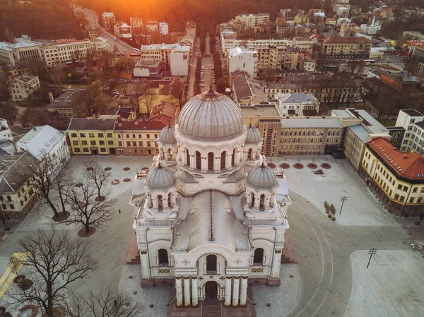 Vue aérienne de l'église — Photo