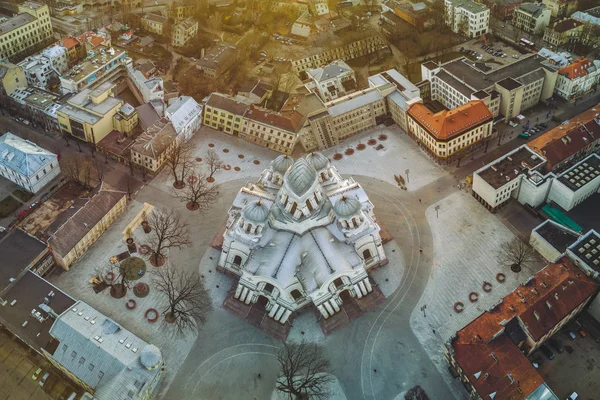 Aerial view of Church — Stock Photo, Image