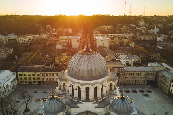 Vue aérienne de l'église — Photo