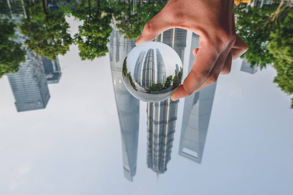 Modern buildings in Lujiazui Finance District, Shanghai, China