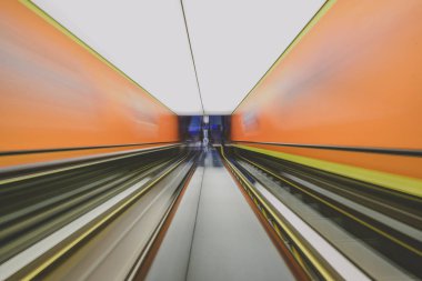 Yürüyen merdiven Hareket Bulanıklığı metro istasyonu