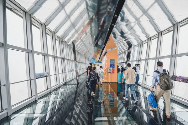 Shanghai World Financial Center gebouw observatorium — Stockfoto