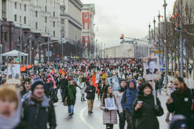 Geçit töreninde Zafer Bayramı, Moskova, Rusya Federasyonu