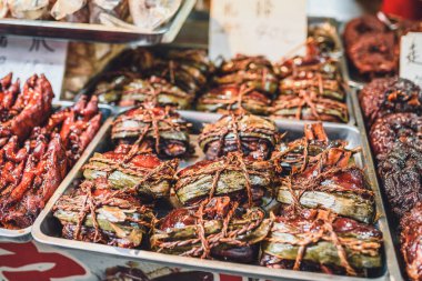 Zhujiajiao antik kenti sokak gıda